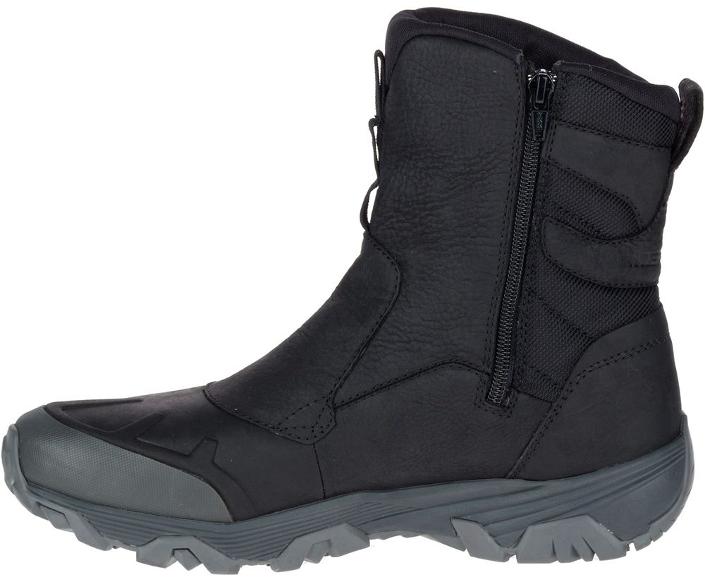 Merrell Boots Black - Coldpack Ice+ 8\" Zip Polar Waterproof - Mens 96XVTWHIR